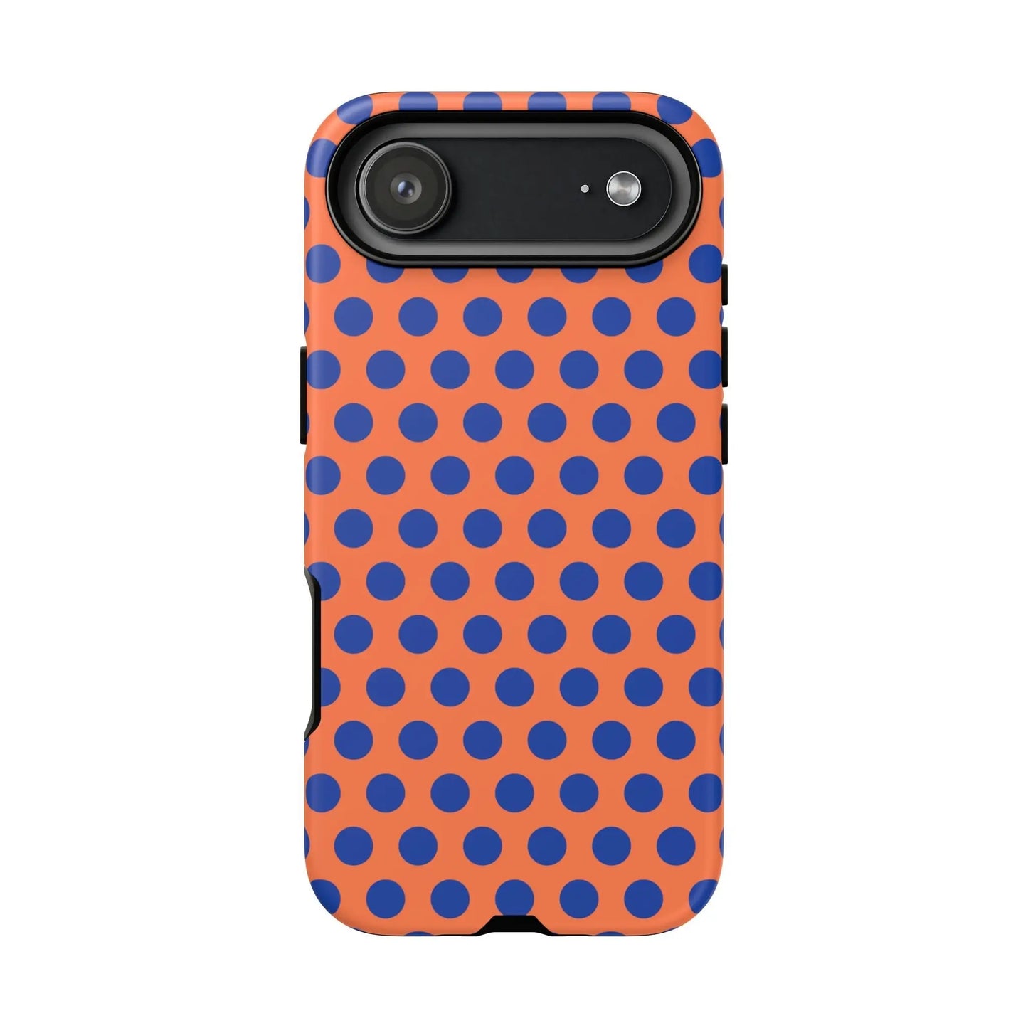 Orange Blue Polkadot Phone Case Cover - iPhone 17 Air / Matte - Phone Case