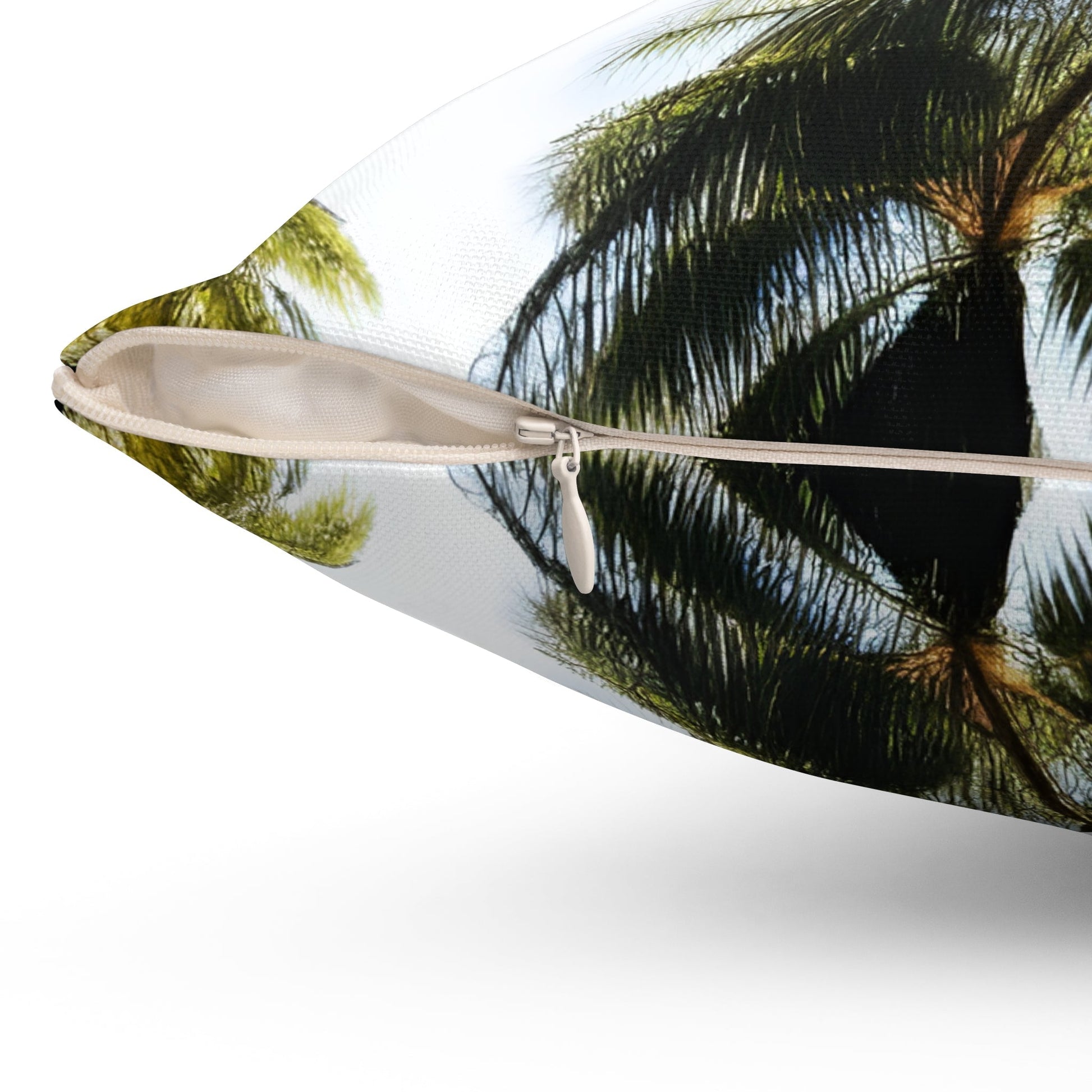 Palm Tree Square Throw Pillow