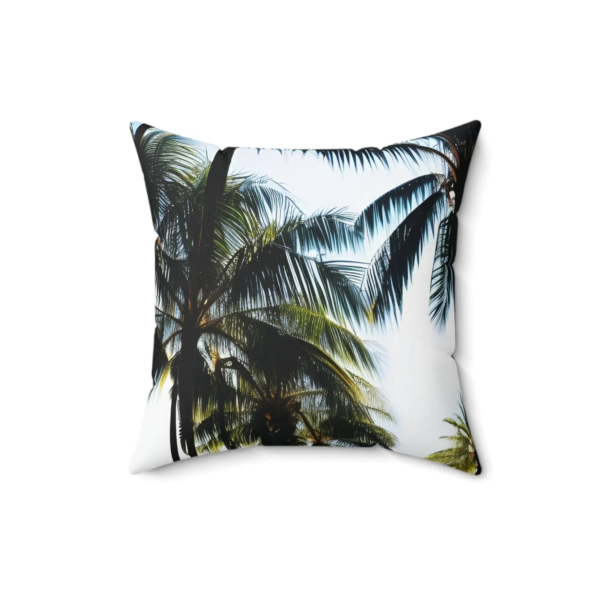 Palm Tree Square Throw Pillow