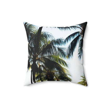 Palm Tree Square Throw Pillow
