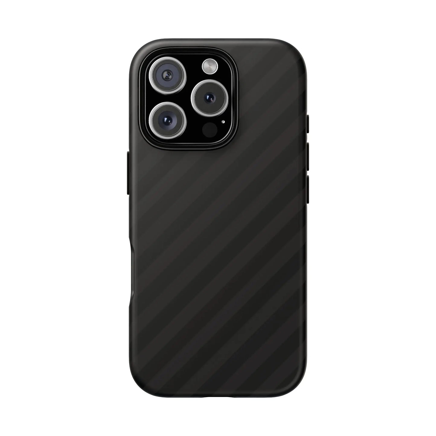 Black carbon fiber-patterned phone case with a sleek black diagonal pattern tough gloss finish back for iphone samsung google pixel