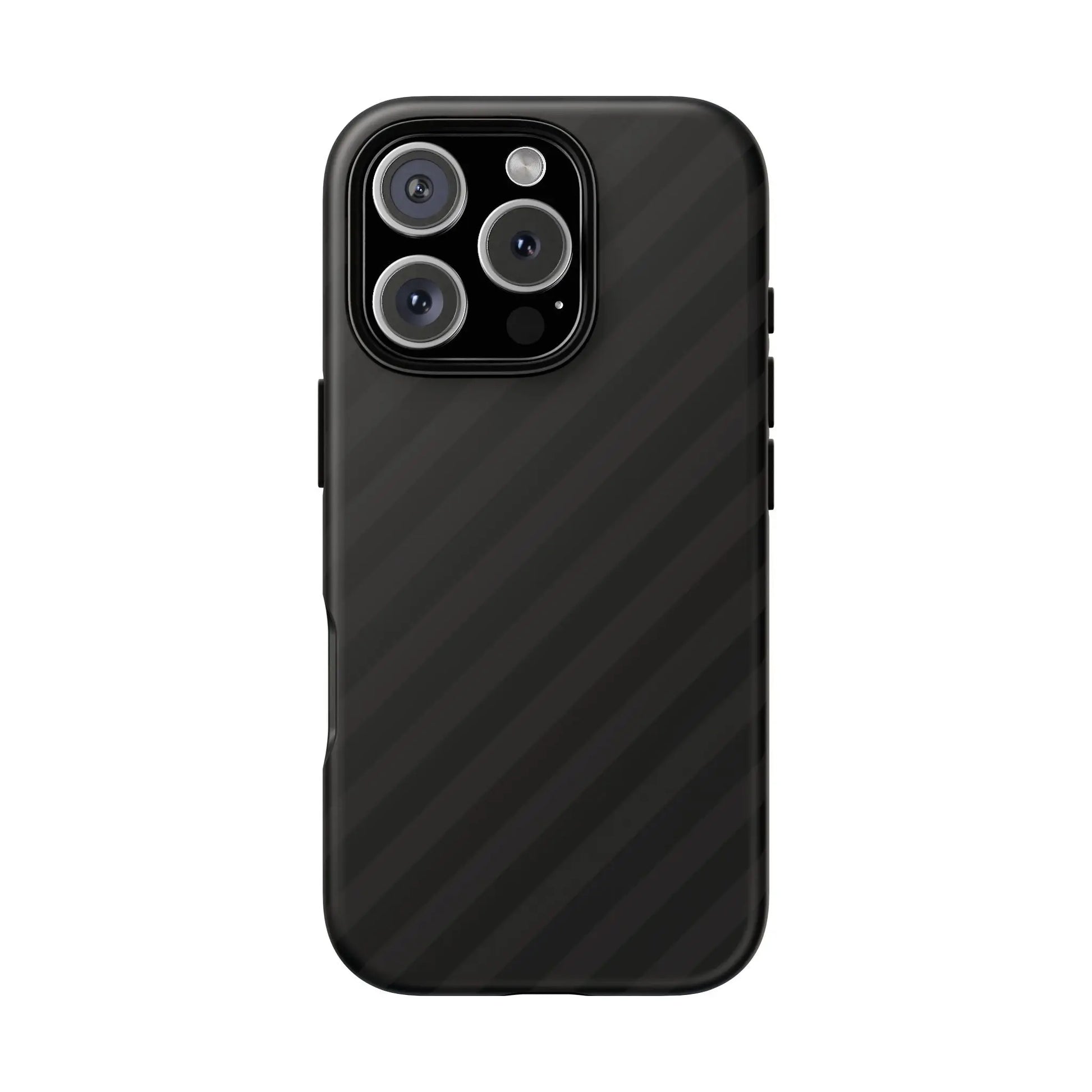 Black carbon fiber-patterned phone case with a sleek black diagonal pattern tough gloss finish back for iphone samsung google pixel