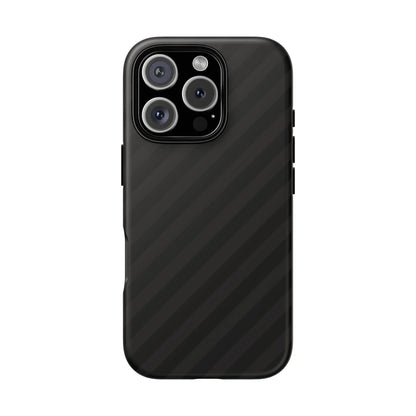 Black carbon fiber-patterned phone case with a sleek black diagonal pattern tough gloss finish back for iphone samsung google pixel