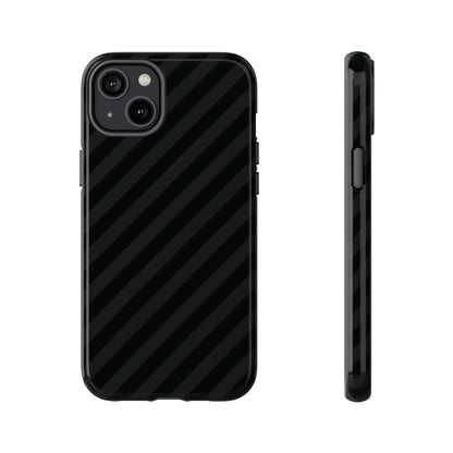 Black diagonal pattern tough gloss finish carbon fiber phone case back side for iphone samsung google pixel