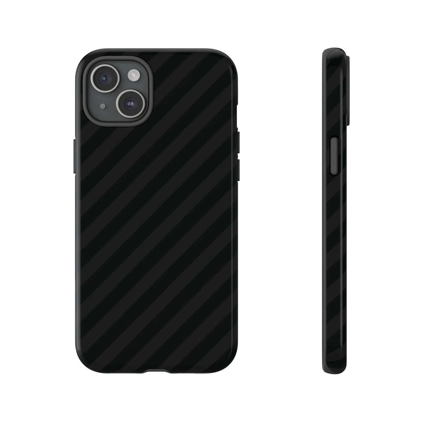 Black carbon fiber phone case back with black diagonal pattern tough gloss finish protective cover for iphone samsung pixel