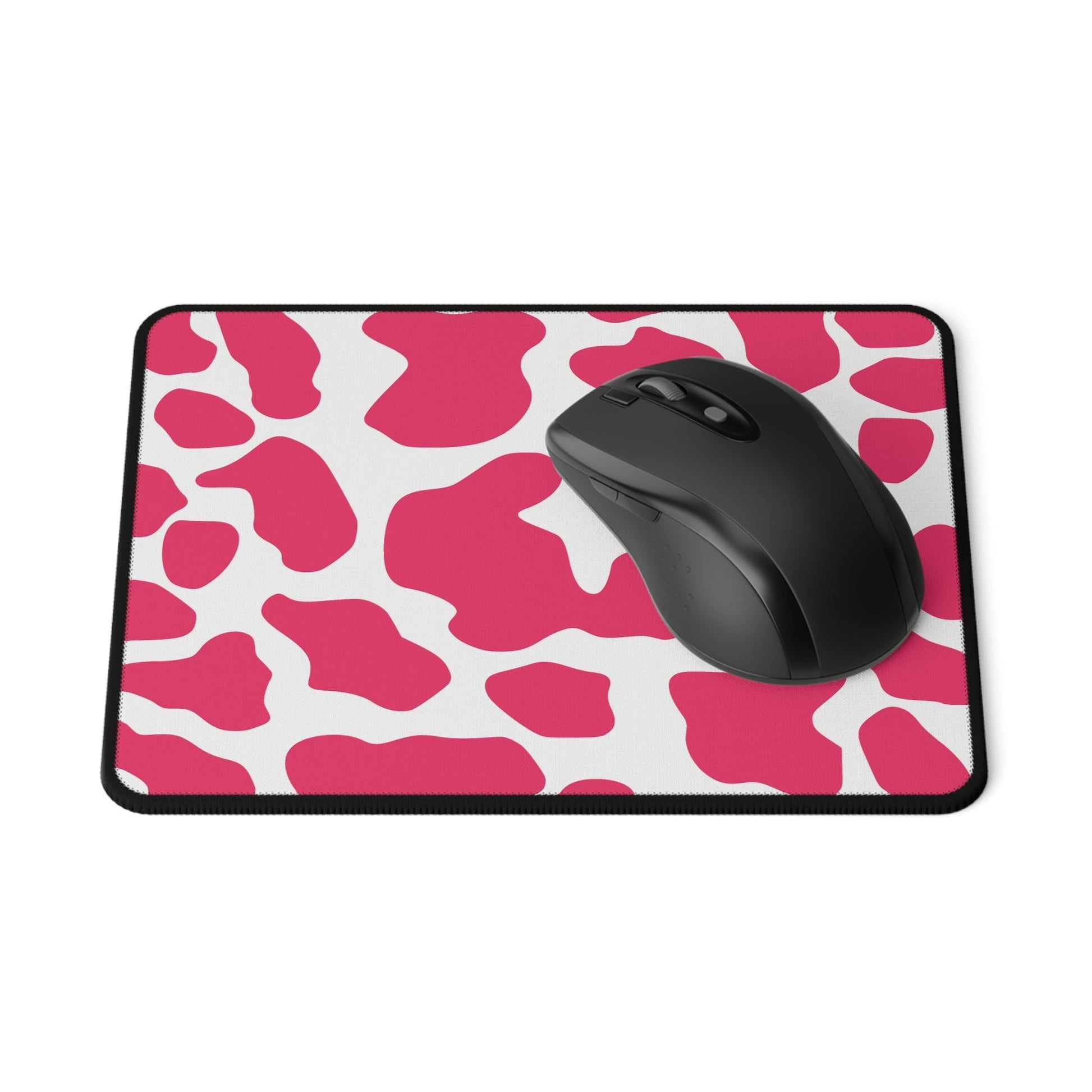Pink Cow Print Non-Slip Gaming Mouse Pad - 9.5’’ × 8’’ - Home Decor