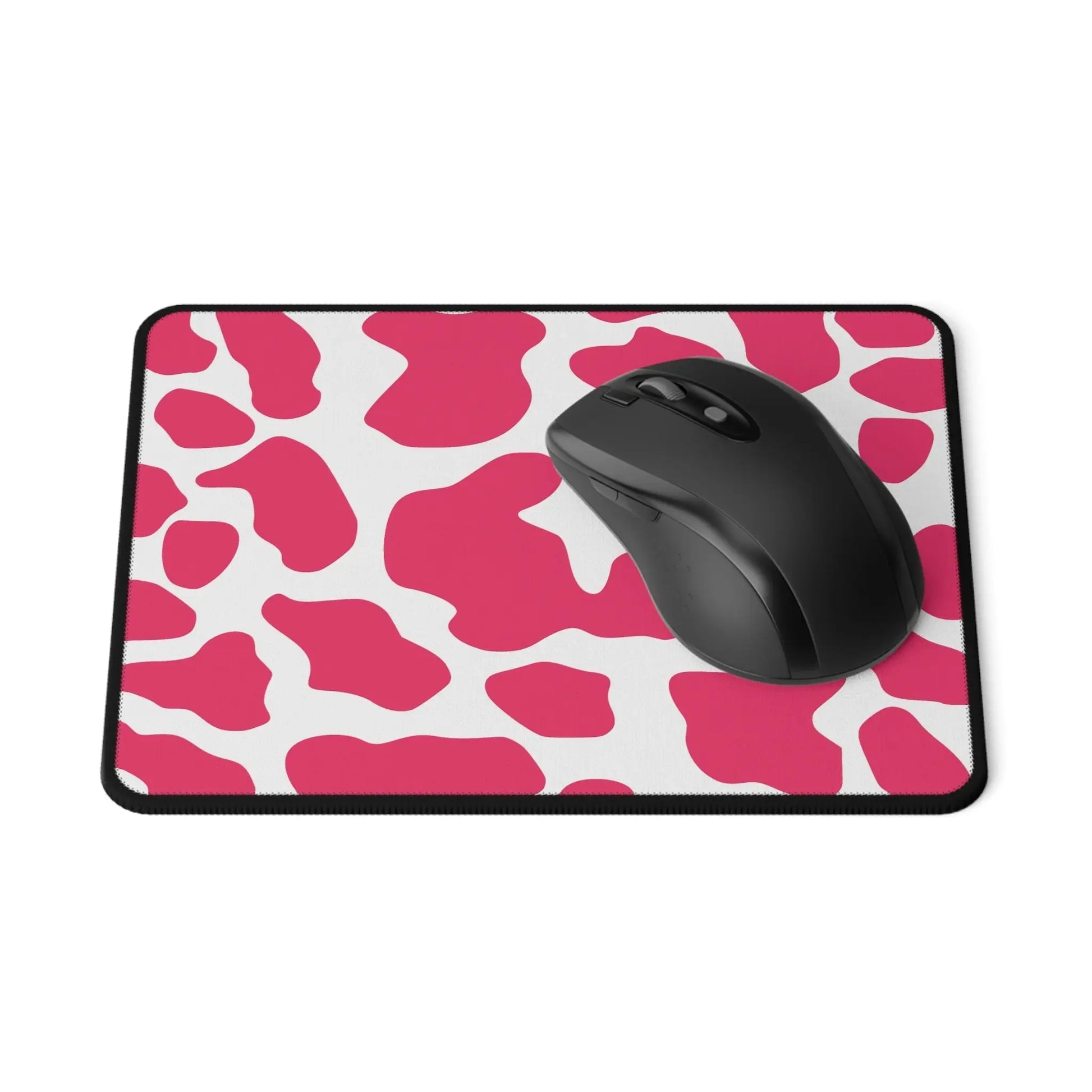 Pink Cow Print Non-Slip Gaming Mouse Pad - 9.5’’ × 8’’ - Home Decor