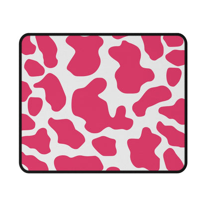 Pink Cow Print Non-Slip Gaming Mouse Pad - 9.5’’ × 8’’ - Home Decor