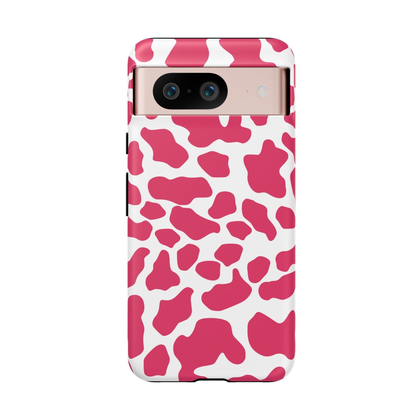 Pink Cow Print Phone Case Cover for iPhone Samsung Google smart phones - Phone Case
