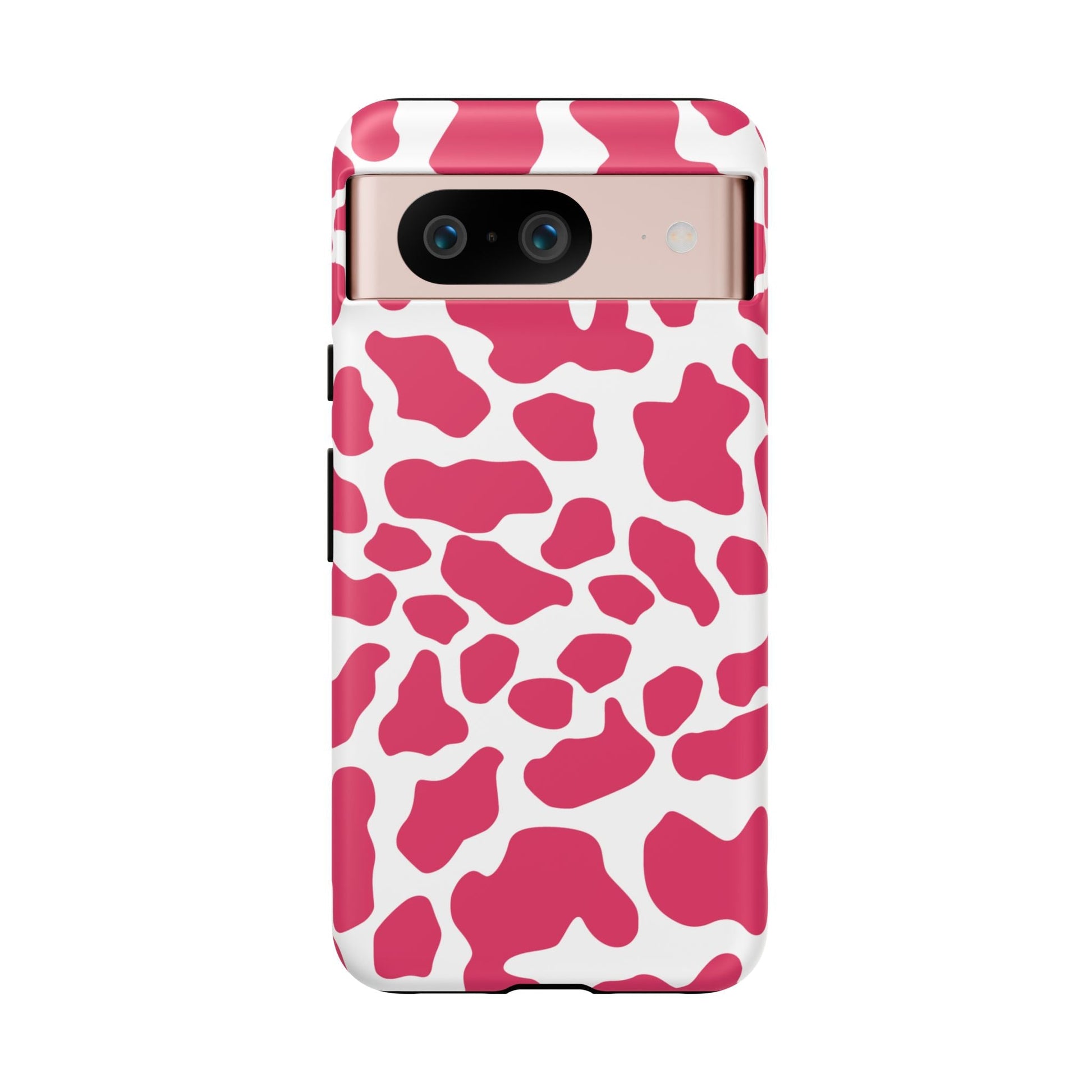 Pink Cow Print Phone Case Cover for iPhone Samsung Google smart phones - Phone Case