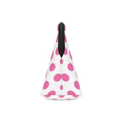 Pink polka dot Makeup Bag
