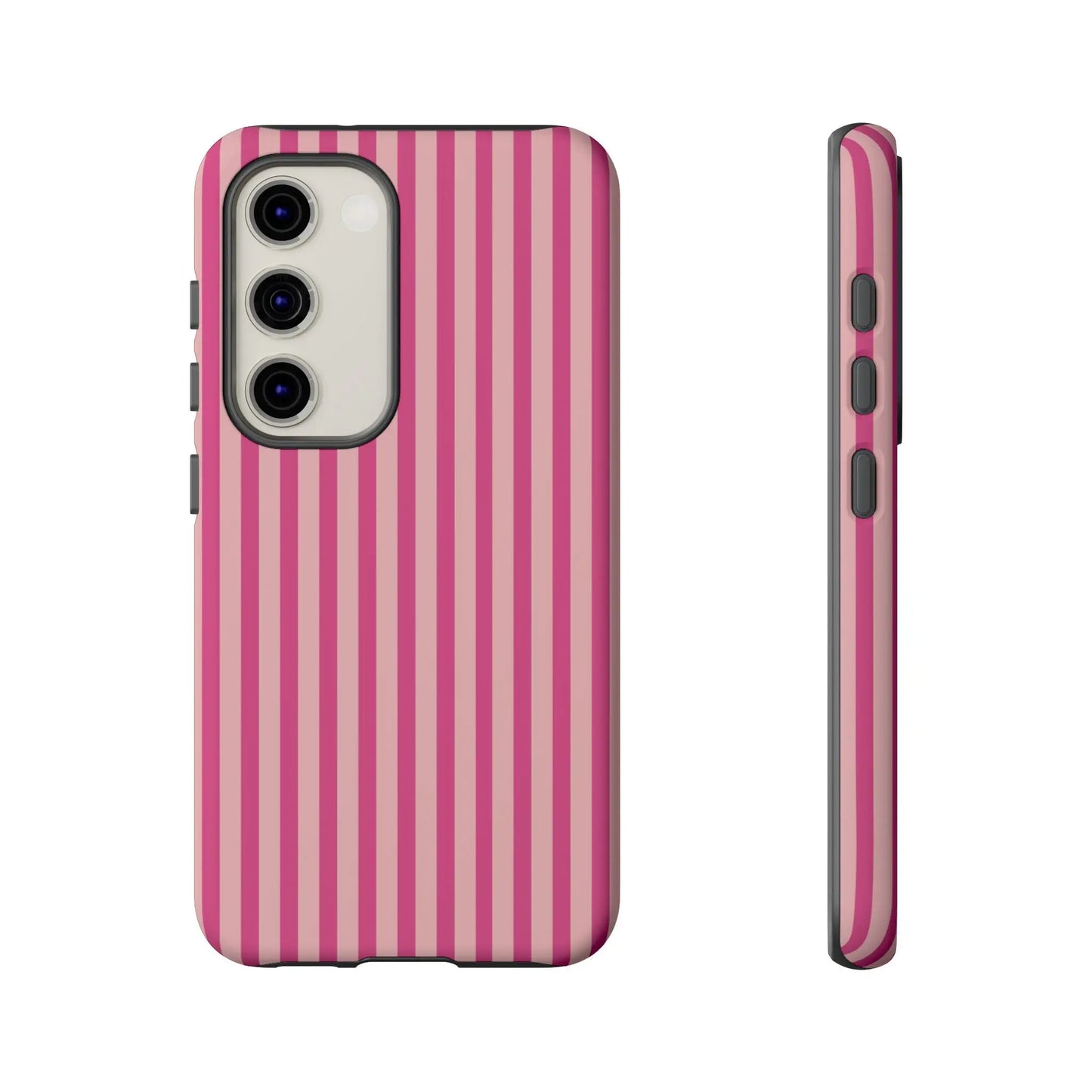 Pink Stripe Everyday Phone Case Cover Protective Smartphone Cover Trendy Accessories - Samsung Galaxy S23 / Matte