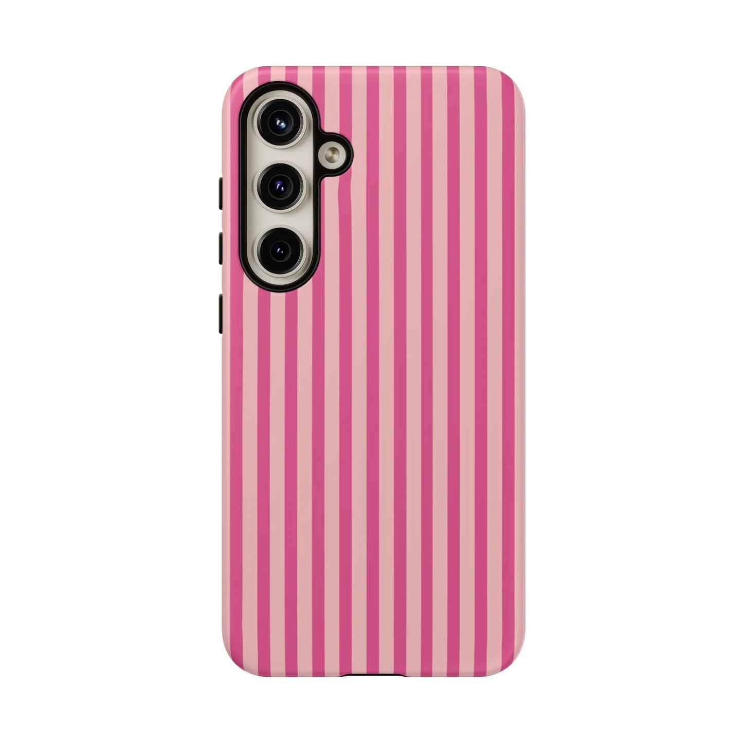 Pink Stripe Everyday Phone Case Cover Protective Smartphone Cover Trendy Accessories - Samsung Galaxy S24 Plus / Matte