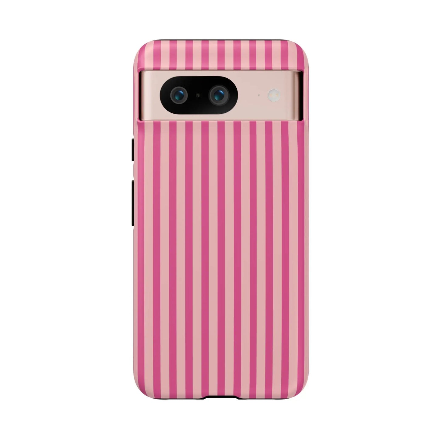 Pink Stripe Everyday Phone Case Cover Protective Smartphone Cover Trendy Accessories - Google Pixel 8 / Matte - Phone