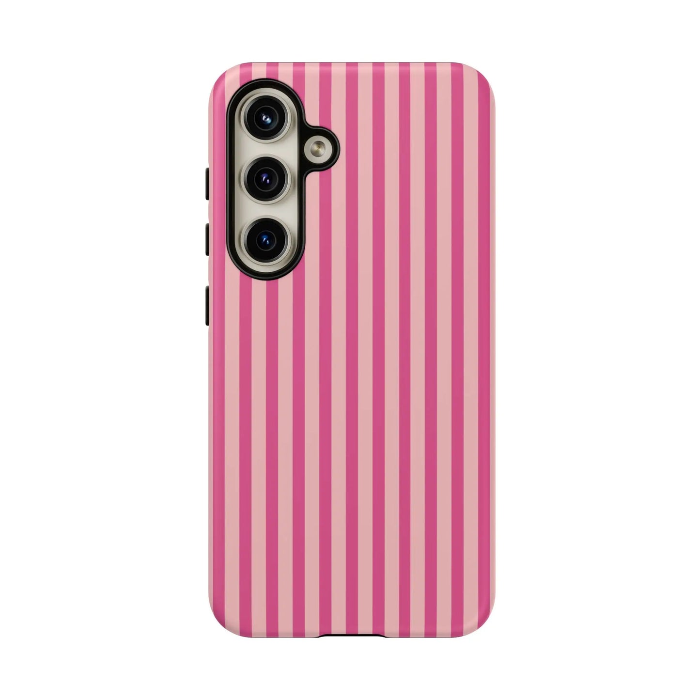 Pink Stripe Everyday Phone Case Cover Protective Smartphone Cover Trendy Accessories - Samsung Galaxy S24 / Matte