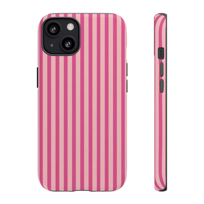 Pink Stripe Everyday Phone Case Cover Protective Smartphone Cover Trendy Accessories - iPhone 13 / Matte - Phone Case