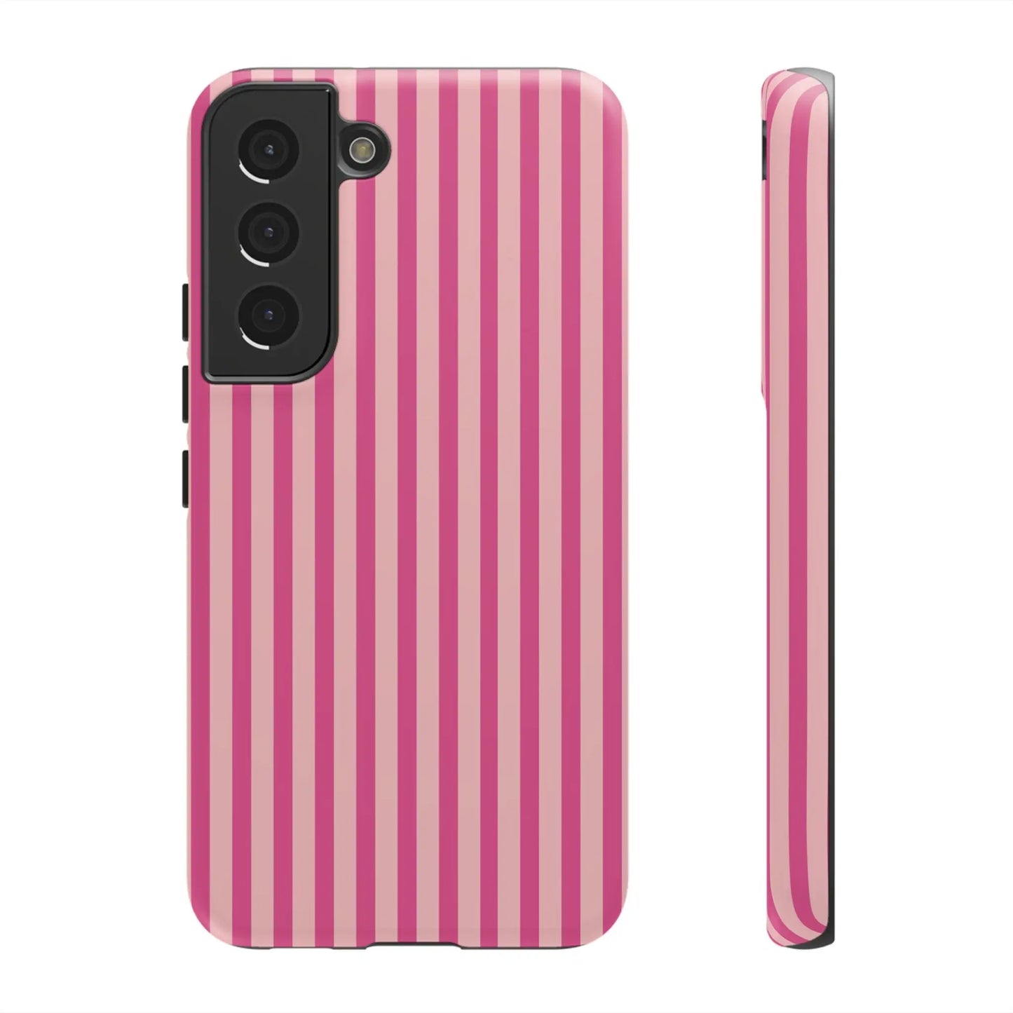 Pink Stripe Everyday Phone Case Cover Protective Smartphone Cover Trendy Accessories - Samsung Galaxy S22 / Matte