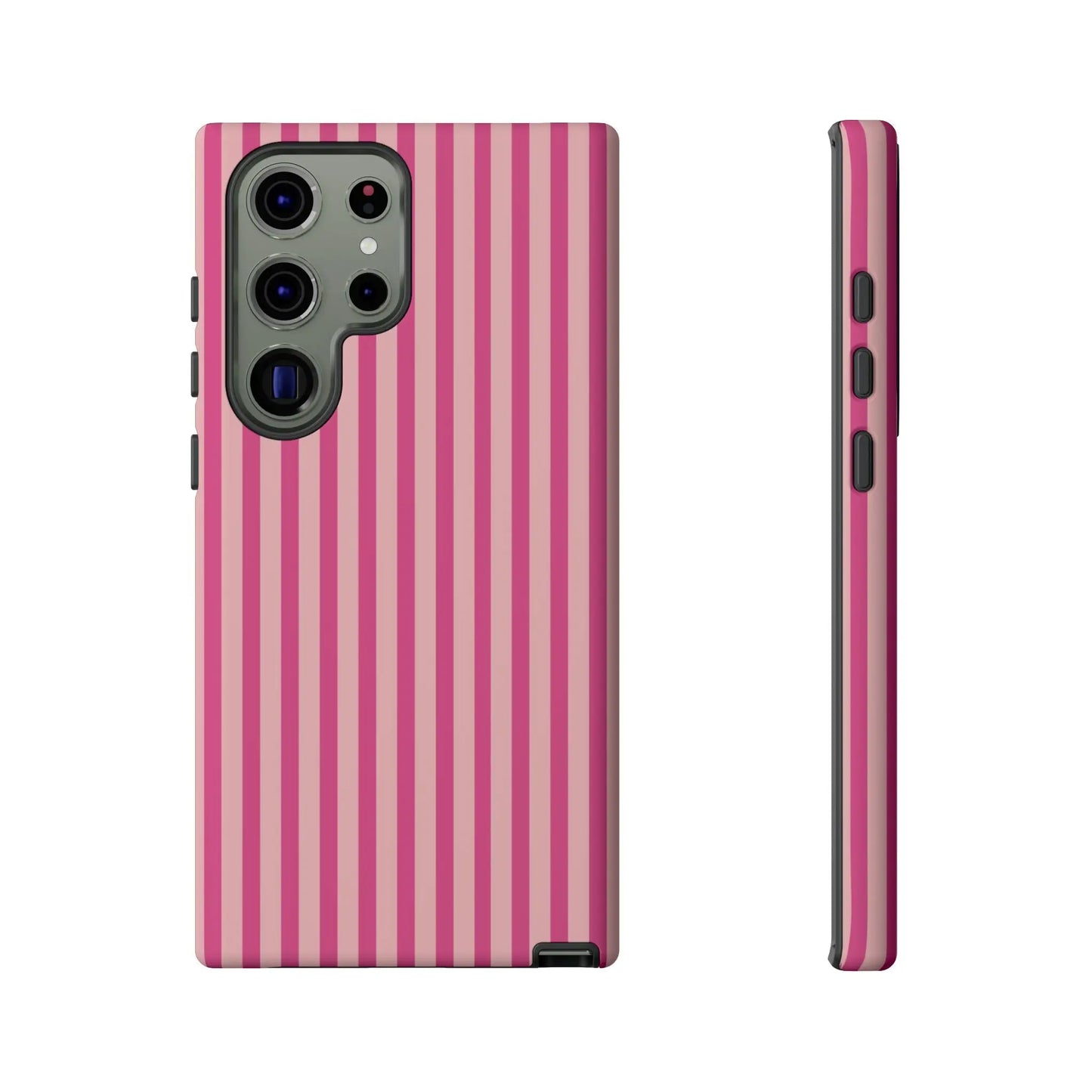 Pink Stripe Everyday Phone Case Cover Protective Smartphone Cover Trendy Accessories - Samsung Galaxy S23 Ultra / Matte