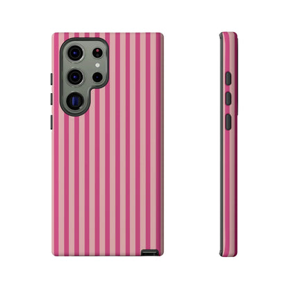Pink Stripe Everyday Phone Case Cover Protective Smartphone Cover Trendy Accessories - Samsung Galaxy S23 Ultra / Matte