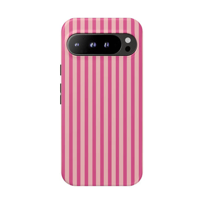 Pink Stripe Everyday Phone Case Cover Protective Smartphone Cover Trendy Accessories - Google Pixel 9 Pro XL / Matte