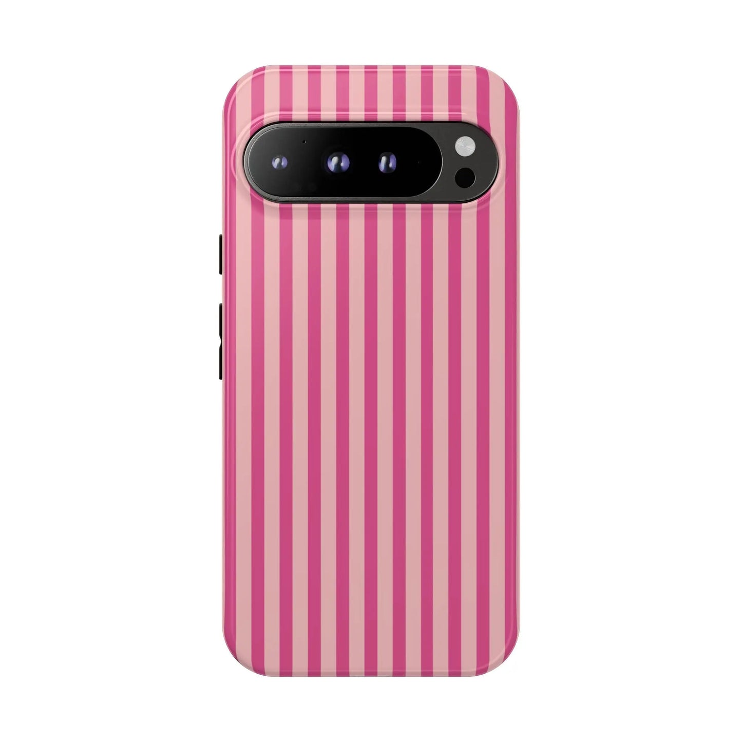 Pink Stripe Everyday Phone Case Cover Protective Smartphone Cover Trendy Accessories - Google Pixel 9 Pro XL / Glossy