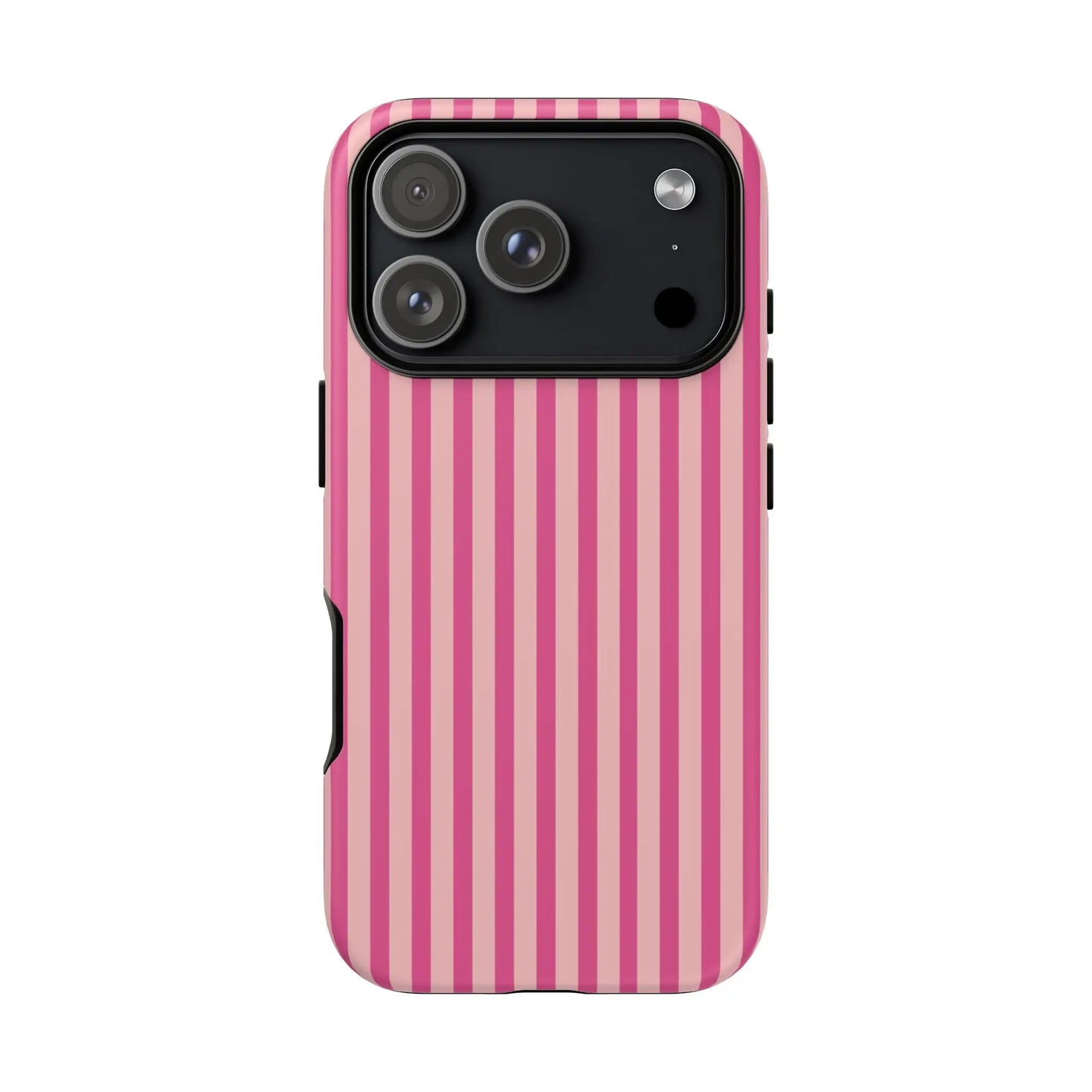 Pink Stripe Everyday Phone Case Cover Protective Smartphone Cover Trendy Accessories - iPhone 17 Pro / Matte - Phone