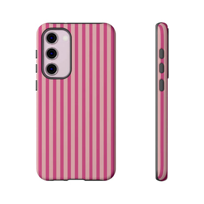 Pink Stripe Everyday Phone Case Cover Protective Smartphone Cover Trendy Accessories - Samsung Galaxy S23 Plus / Glossy