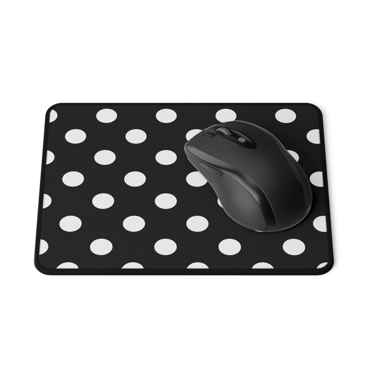 Polka Dot Black & White Non-Slip Gaming Mouse Pad - 9.5’’ × 8’’ - Mouse Pad