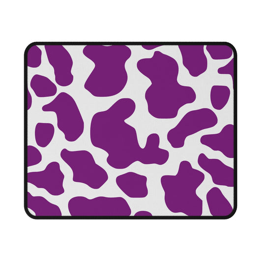 Purple Cow Print Non-Slip Gaming Mouse Pad - 9.5’’ × 8’’ - Home Decor