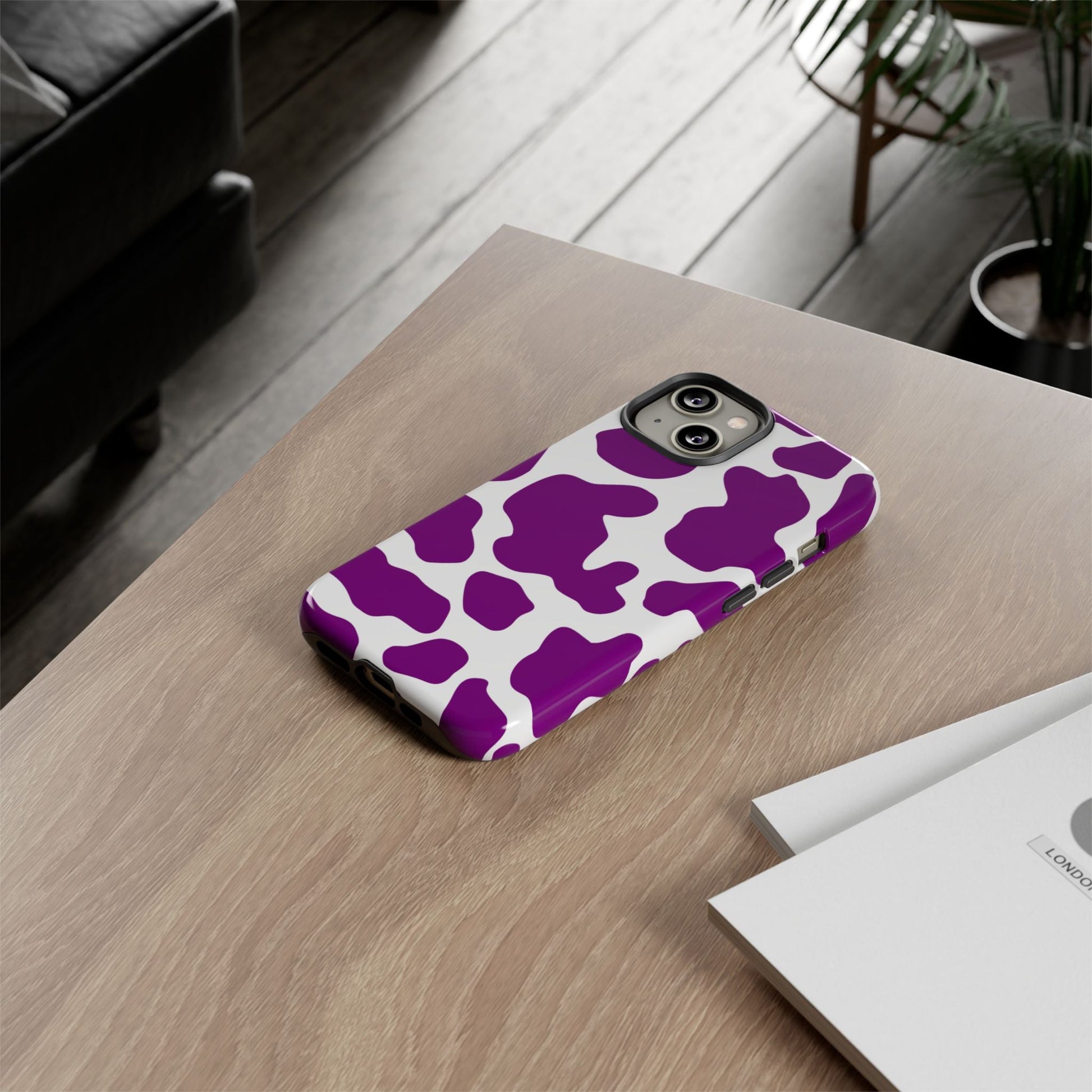 Purple Cow print Phone Case Cover - Phone Case