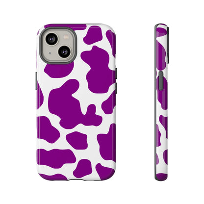 Purple Cow print Phone Case Cover - iPhone 14 / Glossy - Phone Case