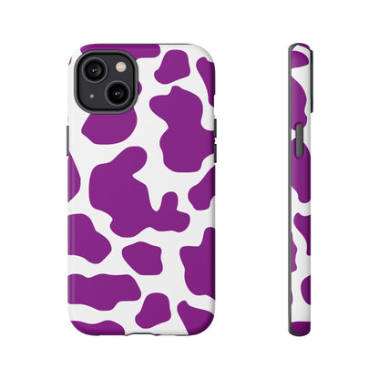 Purple Cow print Phone Case Cover - iPhone 14 Plus / Matte - Phone Case