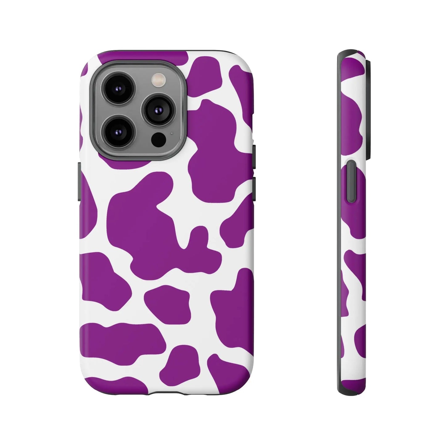 Purple Cow print Phone Case Cover - iPhone 14 Pro / Matte - Phone Case