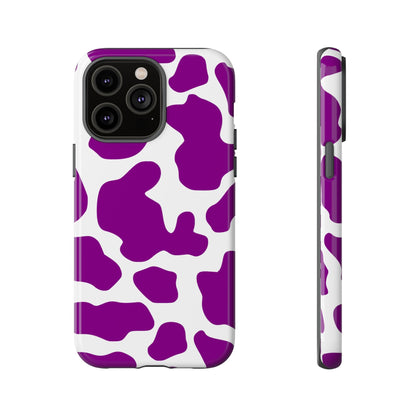 Purple Cow print Phone Case Cover - iPhone 14 Pro Max / Glossy - Phone Case