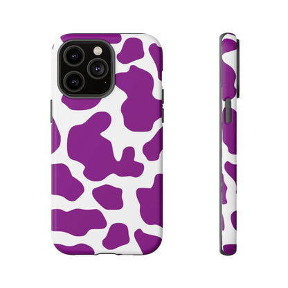 Purple Cow print Phone Case Cover - iPhone 14 Pro Max / Matte - Phone Case