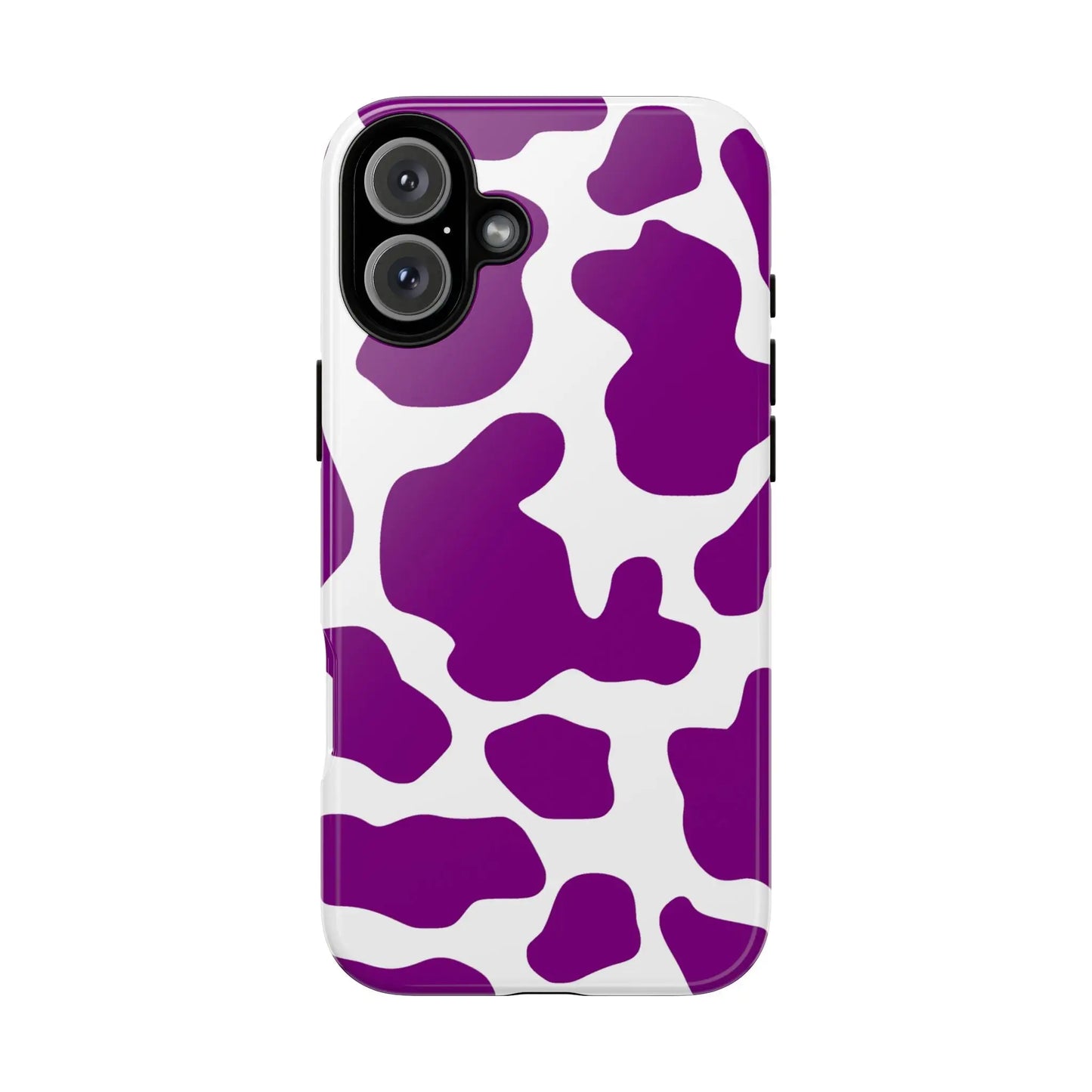 Purple Cow print Phone Case Cover - iPhone 16 Plus / Glossy - Phone Case