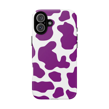 Purple Cow print Phone Case Cover - iPhone 16 Plus / Matte - Phone Case