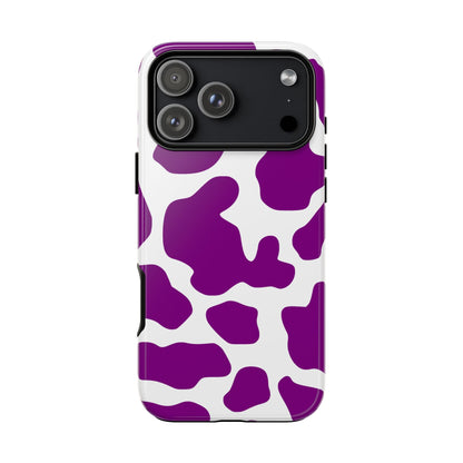 Purple Cow print Phone Case Cover - iPhone 17 Pro Max / Glossy - Phone Case