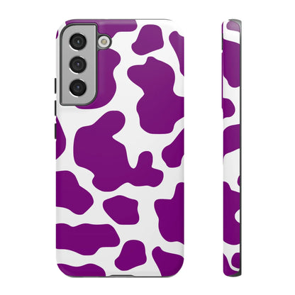 Purple Cow print Phone Case Cover - Samsung Galaxy S22 Plus / Matte - Phone Case