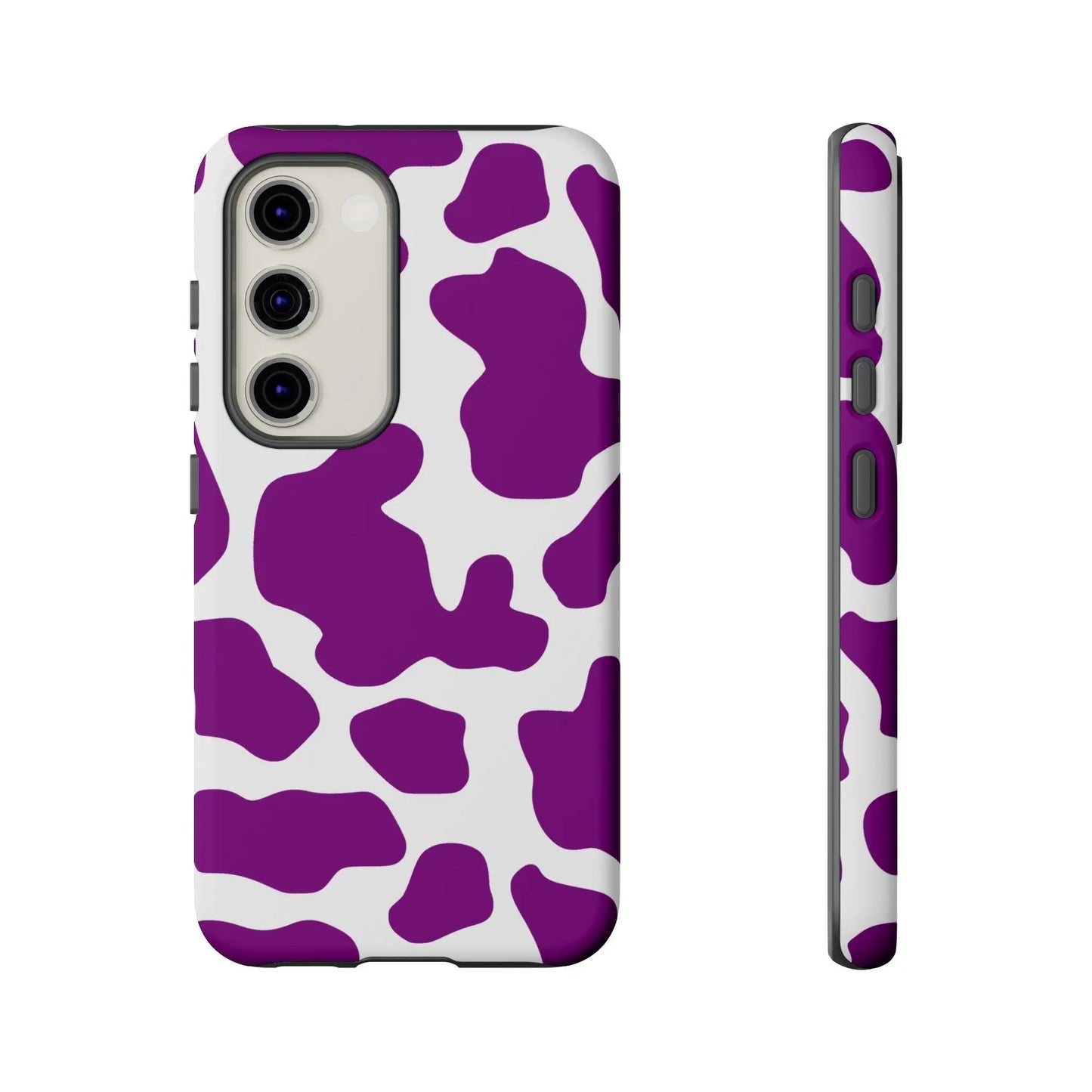 Purple Cow print Phone Case Cover - Samsung Galaxy S23 / Matte - Phone Case
