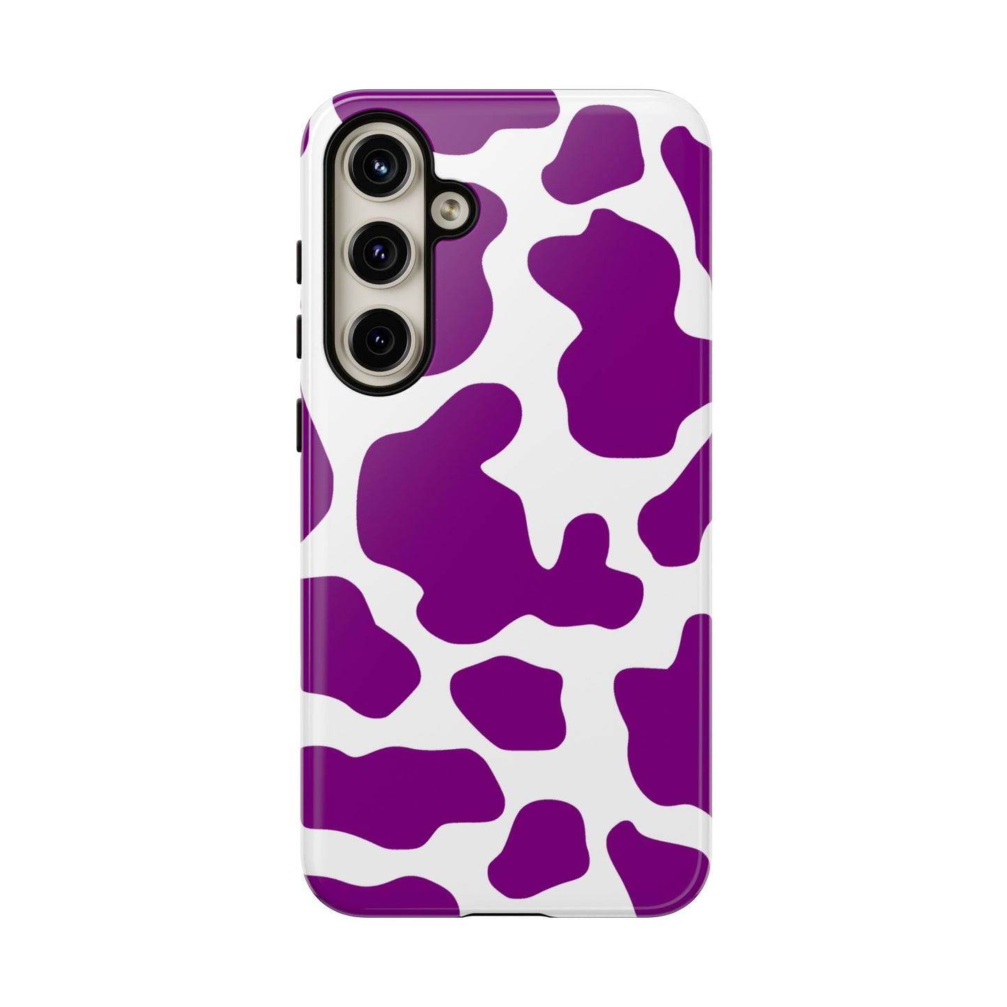 Purple Cow print Phone Case Cover - Samsung Galaxy S24 Plus / Glossy - Phone Case