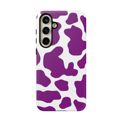 Purple Cow print Phone Case Cover - Samsung Galaxy S24 Plus / Matte - Phone Case