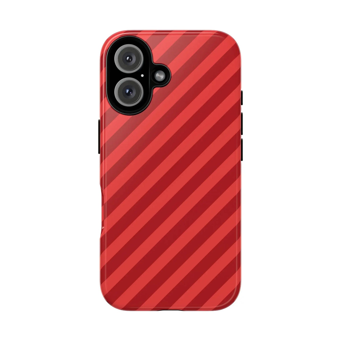 Red Stripes Hard Shell Phone CaseCover - Phone Case