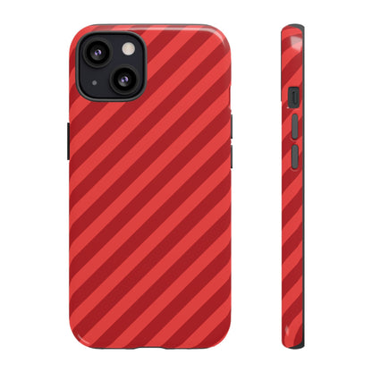 Red Stripes Hard Shell Phone CaseCover - Phone Case