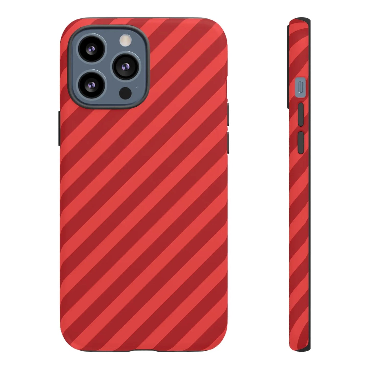 Red Stripes Hard Shell Phone CaseCover - iPhone 13 Pro Max / Matte - Phone Case