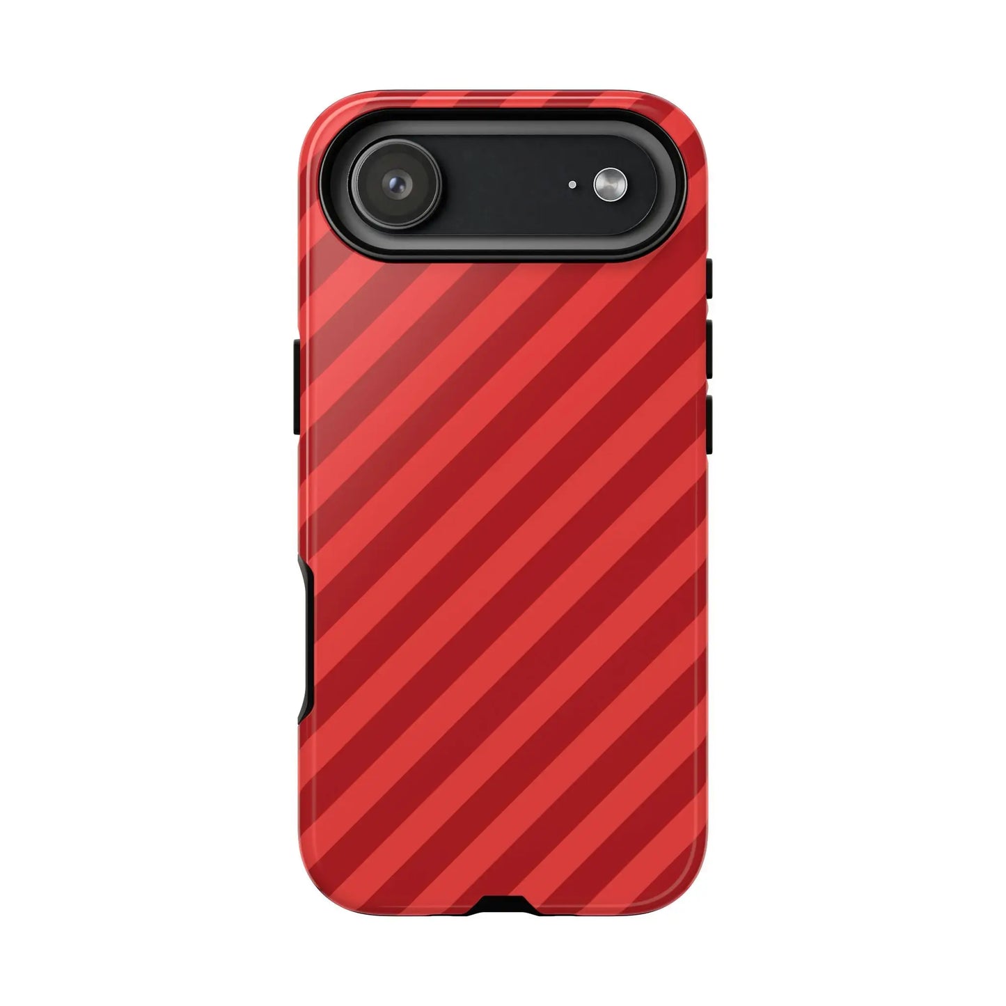 Red Stripes Hard Shell Phone CaseCover - iPhone 17 Air / Glossy - Phone Case