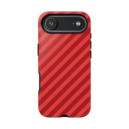 Red Stripes Hard Shell Phone CaseCover - iPhone 17 Air / Glossy - Phone Case