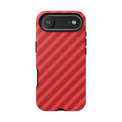 Red Stripes Hard Shell Phone CaseCover - iPhone 17 Air / Matte - Phone Case