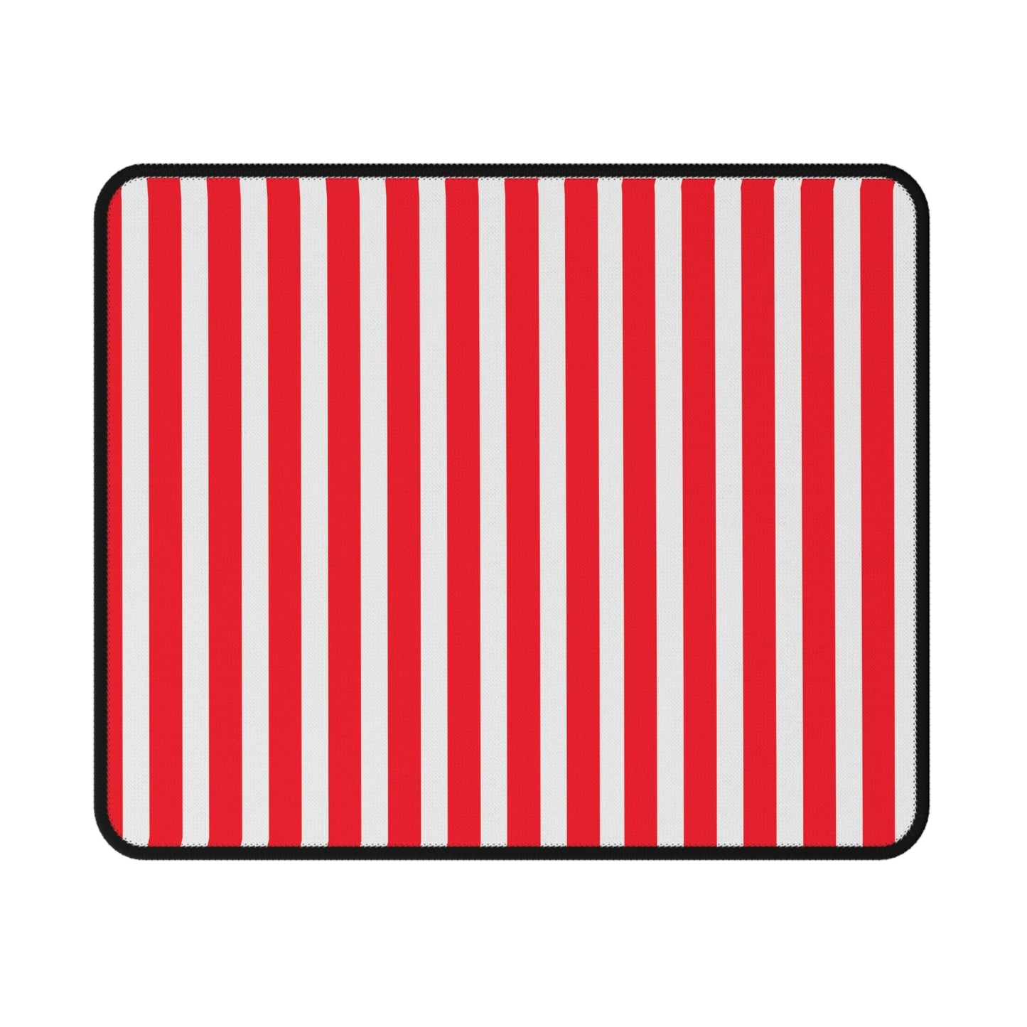 Red & White Striped Non‑Slip Gaming Mouse Pad - 9.5’’ × 8’’ - Mouse Pad