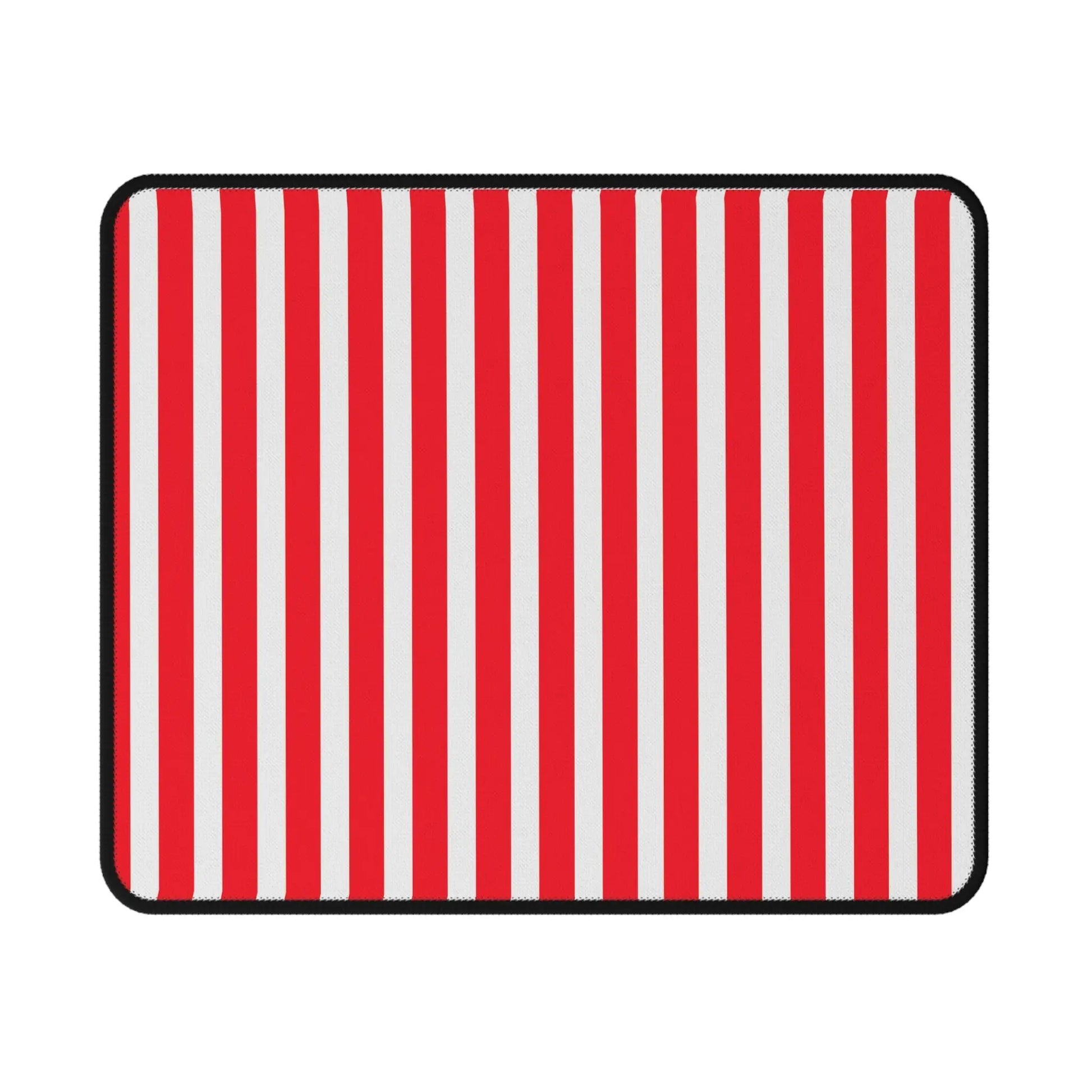 Red & White Striped Non‑Slip Gaming Mouse Pad - 9.5’’ × 8’’ - Mouse Pad